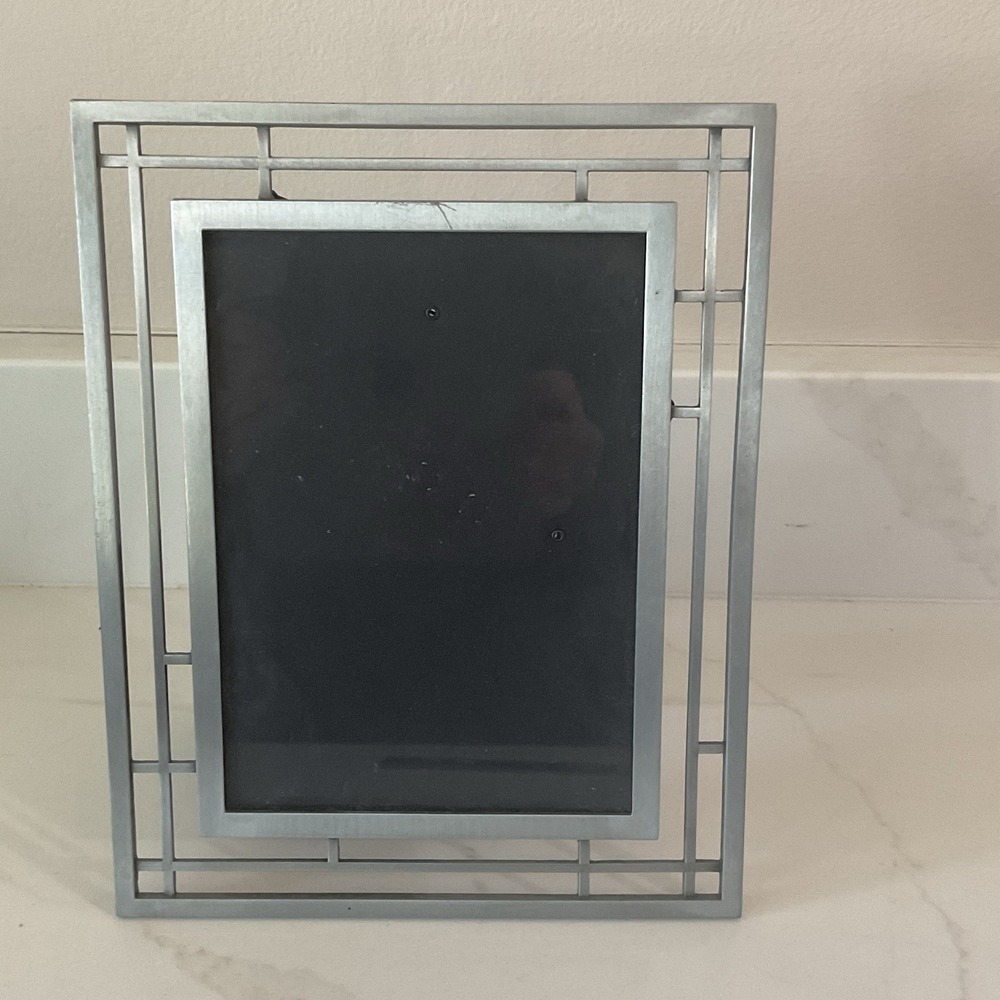 Prinz 5"x7" Photo Frame Brushed Geometric Craftsman Mission Style